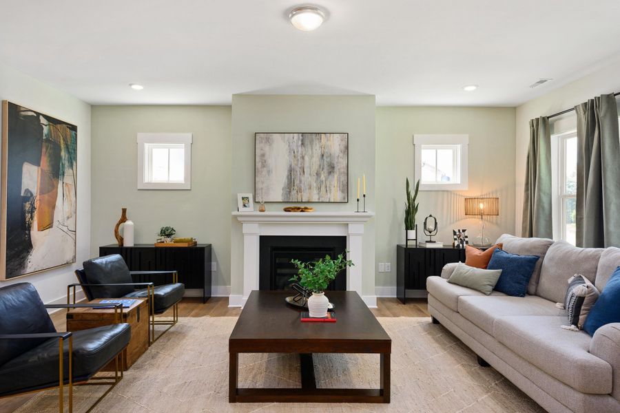 Representative furnished interior of a home built from the Lucky by Garman Homes in Golden Gate, High Point (Image 10).