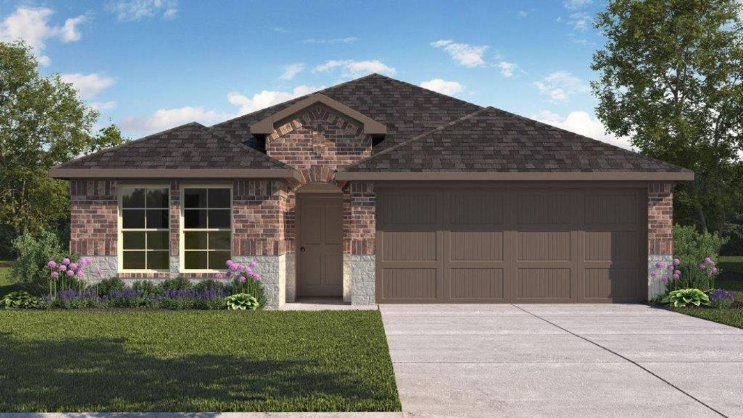 Representative exterior photo of a completed home built from the Plan by D.R. Horton in Watermark, Alvin, TX (Image 17). Representative exterior photo of a completed home built from the Plan by D.R. Horton in Watermark, Alvin, TX (Image 17).