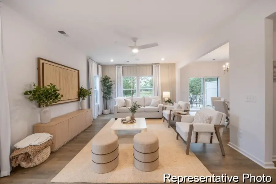 Furnished interior view inside a new home in Harpers Landing Townhomes, Walkertown (Image 5).