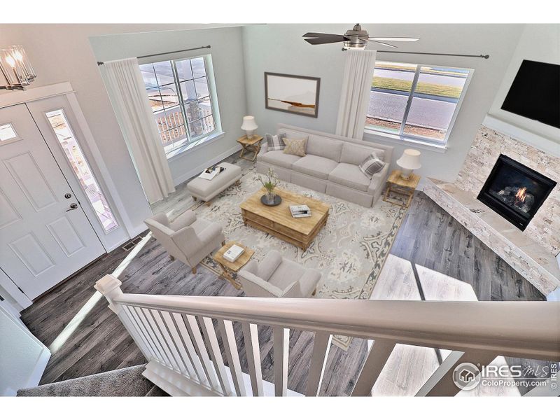 Furnished interior view inside a new home in , Evans (Image 9).