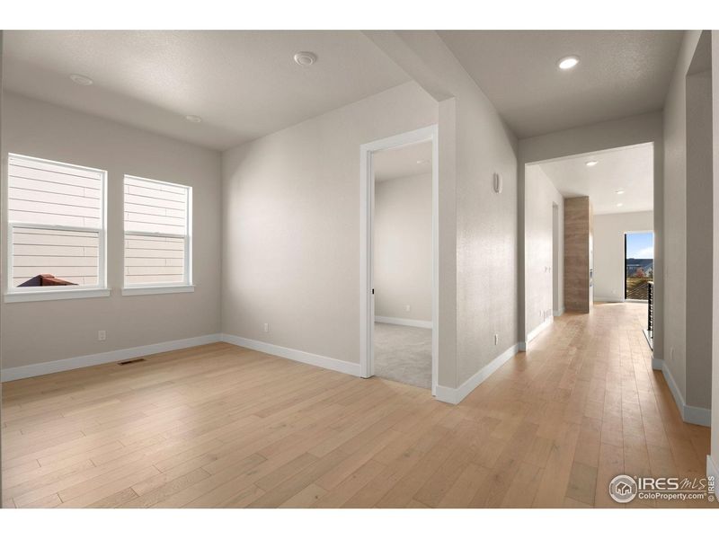 Spacious, unfurnished interior of a new home in Festival at RainDance, Windsor (Image 13).