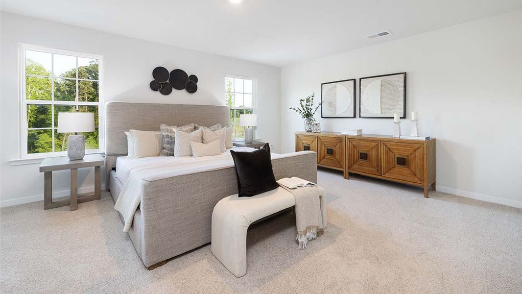 Furnished interior view inside a new home in Calvin Creek, Troutman (Image 9).
