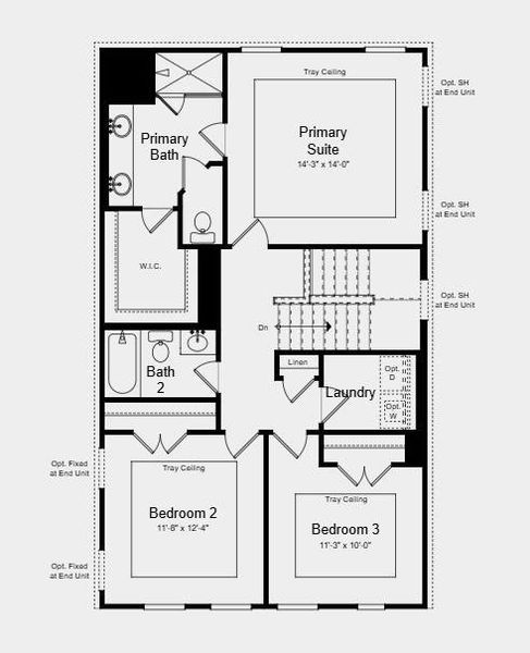 2D floor plan layout of this home in Dreycott, Lawrenceville, GA (Image 4).