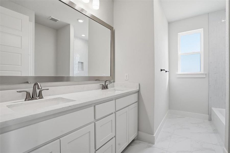 Furnished interior view inside a new home in Aledo Heights - Aledo ISD, Aledo (Image 5).