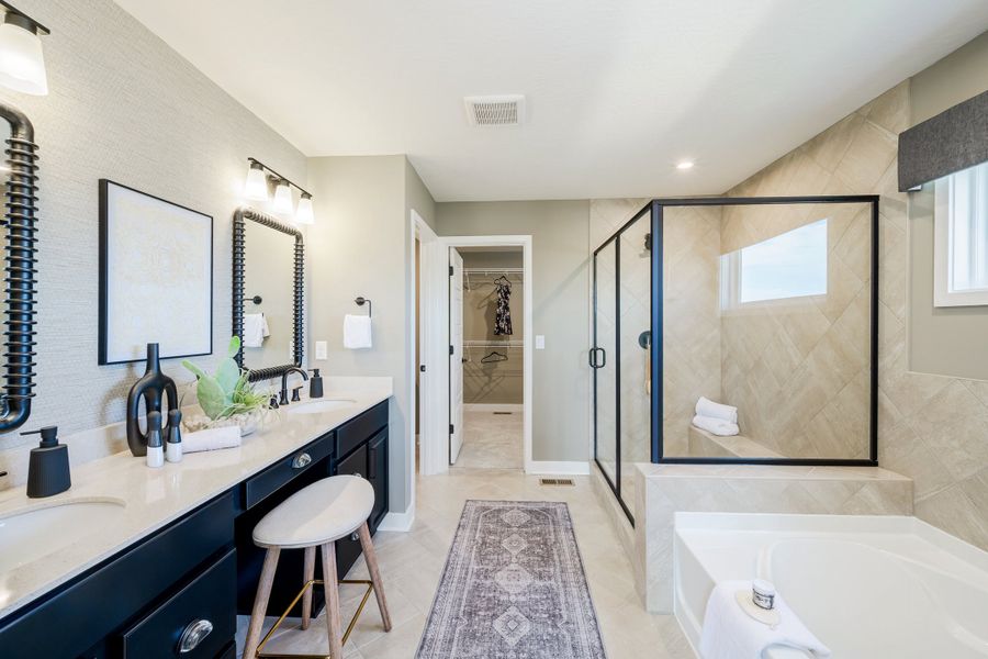 Representative furnished interior of a home built from the Grandin by Fischer Homes in The Dunes at Sandbar, Santa Rosa Beach (Image 68).