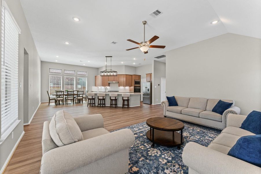 Furnished interior view inside a new home in The Trails, New Caney (Image 19). Furnished interior view inside a new home in The Trails, New Caney (Image 19).