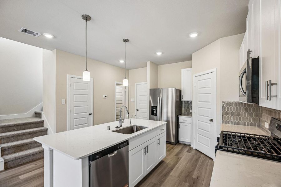 Furnished interior view inside a new home in Kemah Crossing - City Series, Kemah (Image 12).
