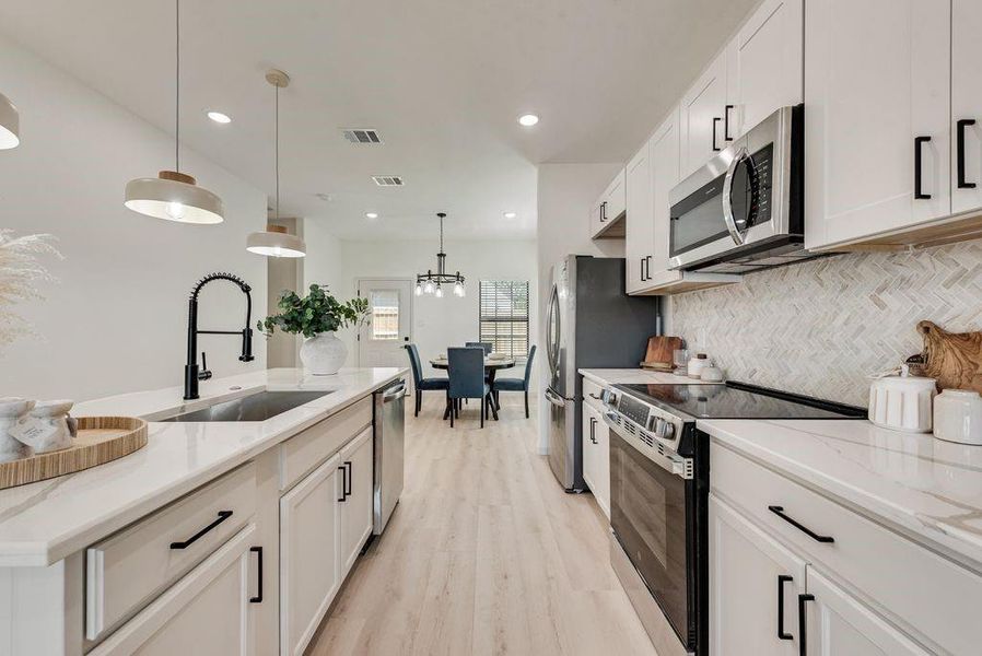 Furnished interior view inside a new home in , Fort Worth (Image 10).