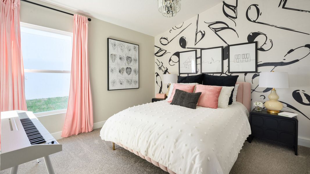 Representative furnished interior of a home built from the Jazmin by Casa Fresca Homes in Pasadena Landing, Wesley Chapel (Image 18).