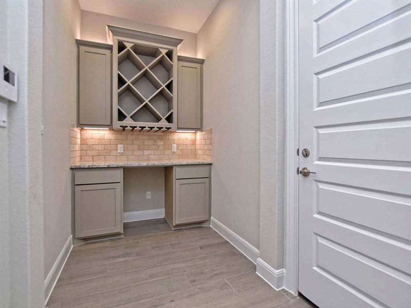 Representative furnished interior of a home built from the Siena II by Giddens Homes in Clearwater Ranch, Liberty Hill (Image 129).