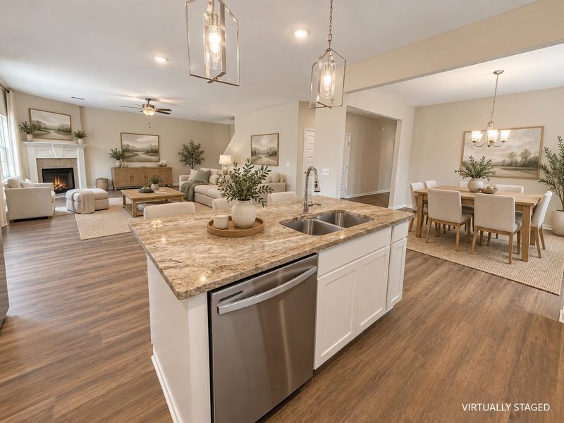 Furnished interior view inside a new home in Tranquil South, Hinesville (Image 13). Furnished interior view inside a new home in Tranquil South, Hinesville (Image 13).