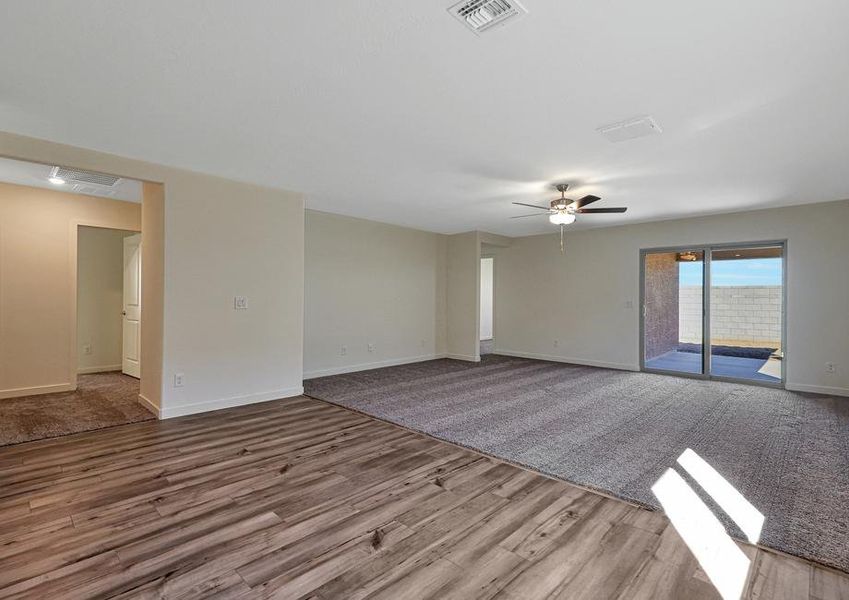 Enjoy time with family in this spacious, open family room.