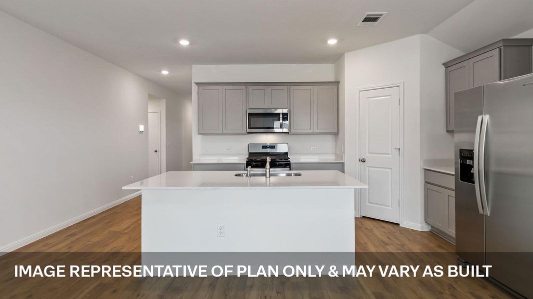 Representative furnished interior of a home built from the The Irvine by D.R. Horton in Monarch Ranch, Manor (Image 5).