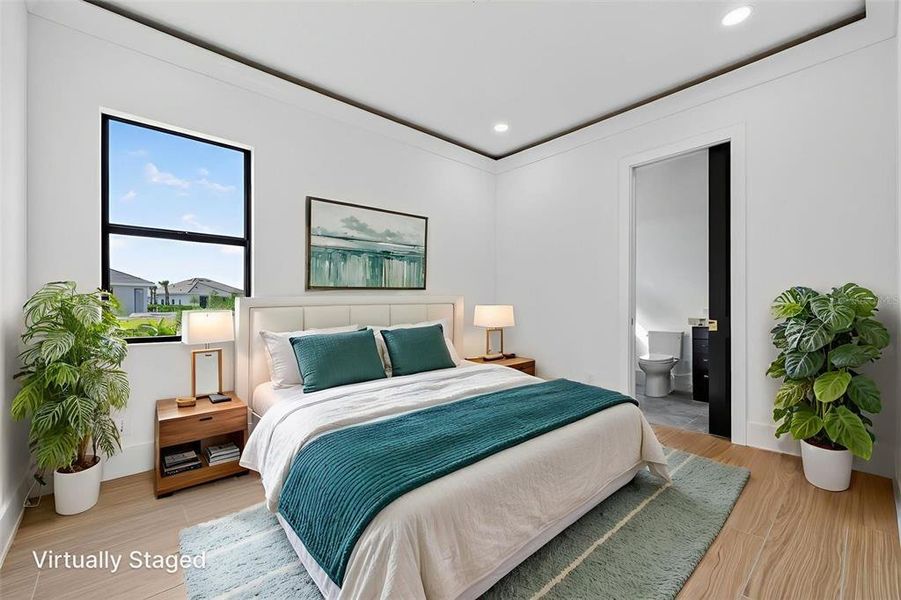 Furnished interior view inside a new home in , Sarasota (Image 34).