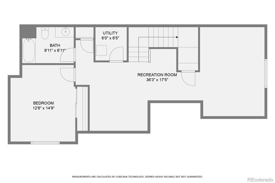 2D floor plan layout of this home in , Denver, CO (Image 23).