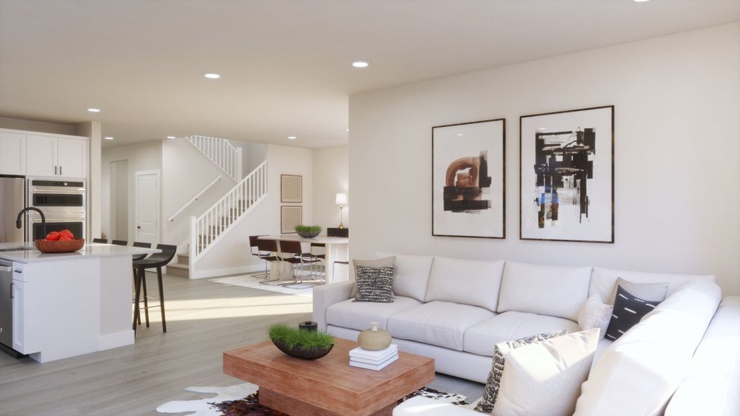 Representative furnished interior of a home built from the 4 by Trumark Homes in Independence, Elizabeth (Image 4).