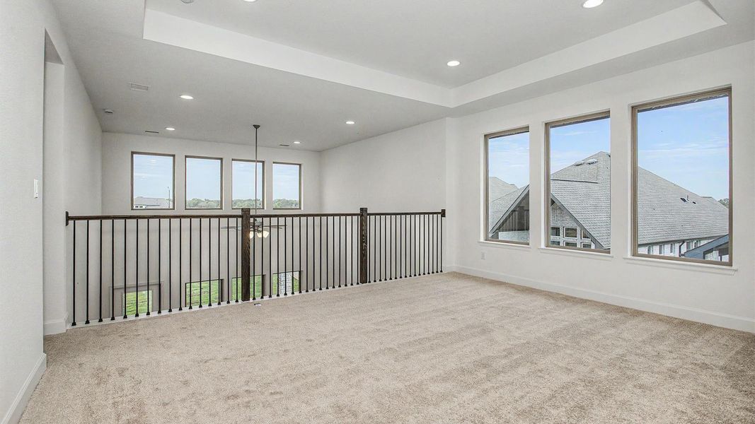 Spacious, unfurnished interior of a new home in Bridgeland, Cypress (Image 9).