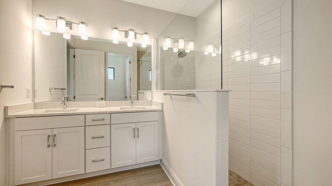 Furnished interior view inside a new home in Palm Grove Real Estate and Homes for Sale in Lakewood Ranch, FL - Neal Communities, Lakewood Ranch (Image 16).