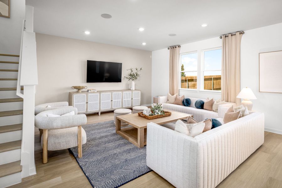 Representative furnished interior of a home built from the Sandalwood by Pulte Homes in La Cima, San Marcos (Image 14). Representative furnished interior of a home built from the Sandalwood by Pulte Homes in La Cima, San Marcos (Image 14).