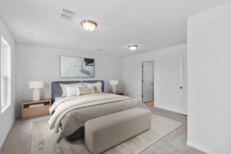 Primary Bedroom - Virtually Staged Primary Bedroom - Virtually Staged