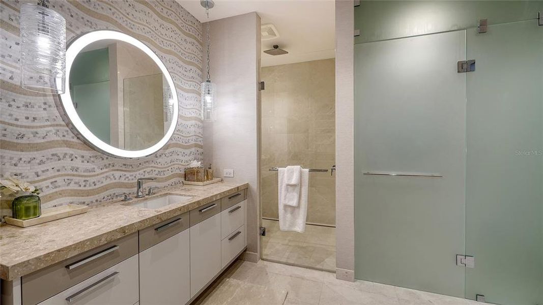 Furnished interior view inside a new home in , Longboat Key (Image 53). Furnished interior view inside a new home in , Longboat Key (Image 53).