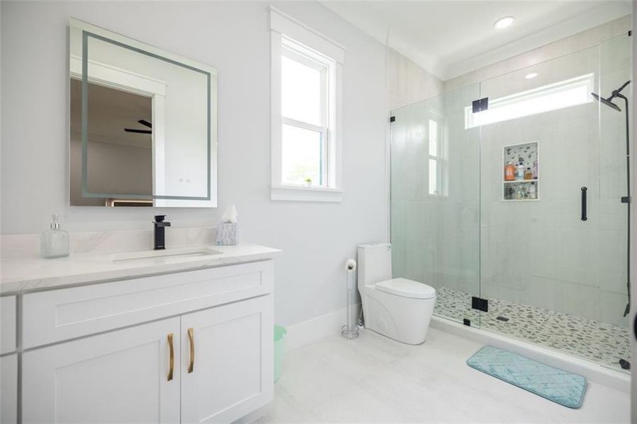 Furnished interior view inside a new home in , Buford (Image 34).