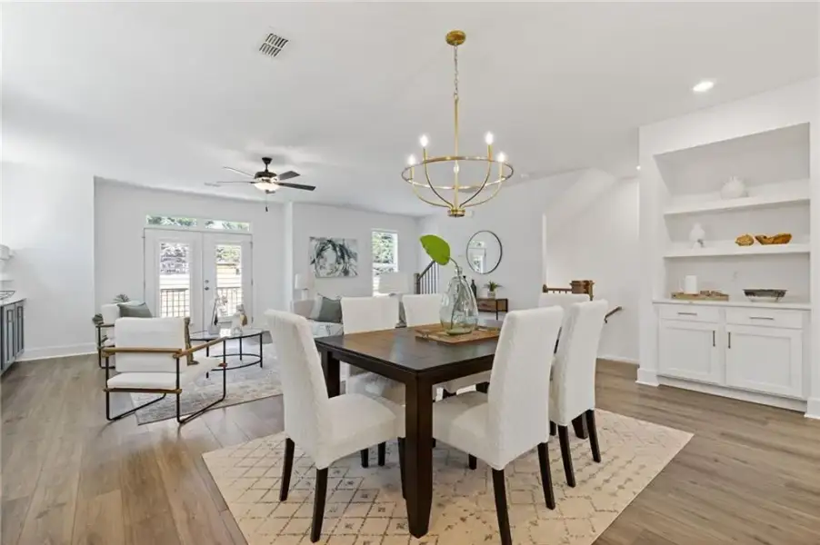 Furnished interior view inside a new home in , Suwanee (Image 8).