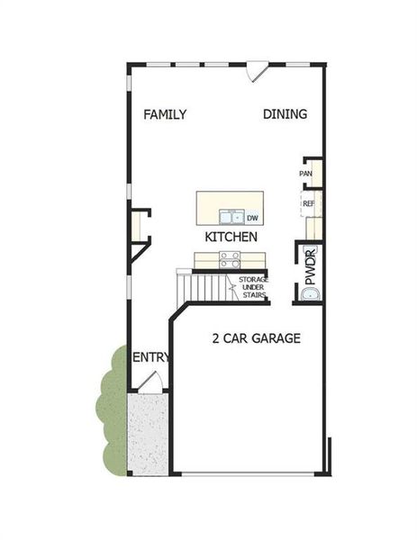 2D floor plan layout of this home in Grandview Terrace, Canton, GA (Image 3).