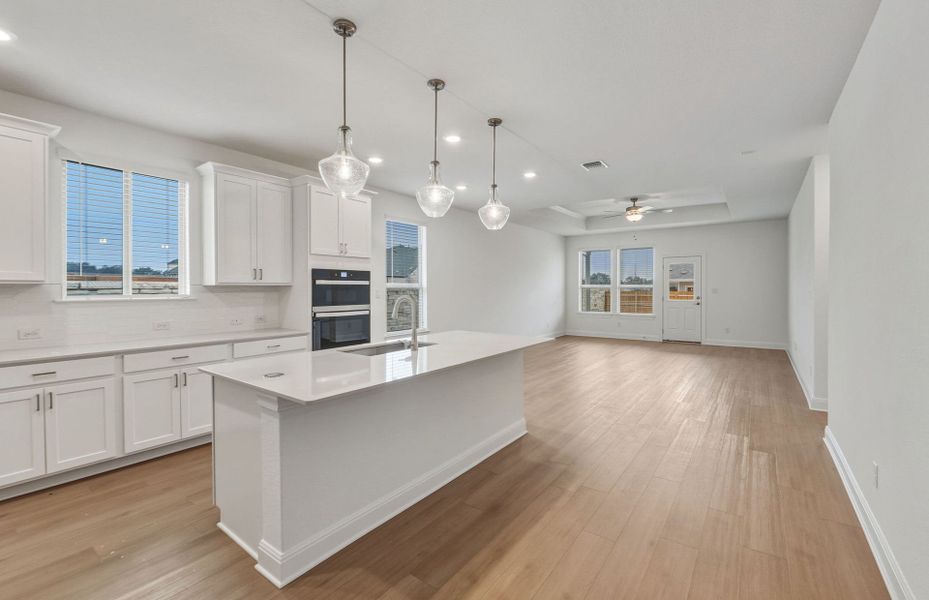 Furnished interior view inside a new home in Saddleback at Santa Rita Ranch, Liberty Hill (Image 10). Furnished interior view inside a new home in Saddleback at Santa Rita Ranch, Liberty Hill (Image 10).