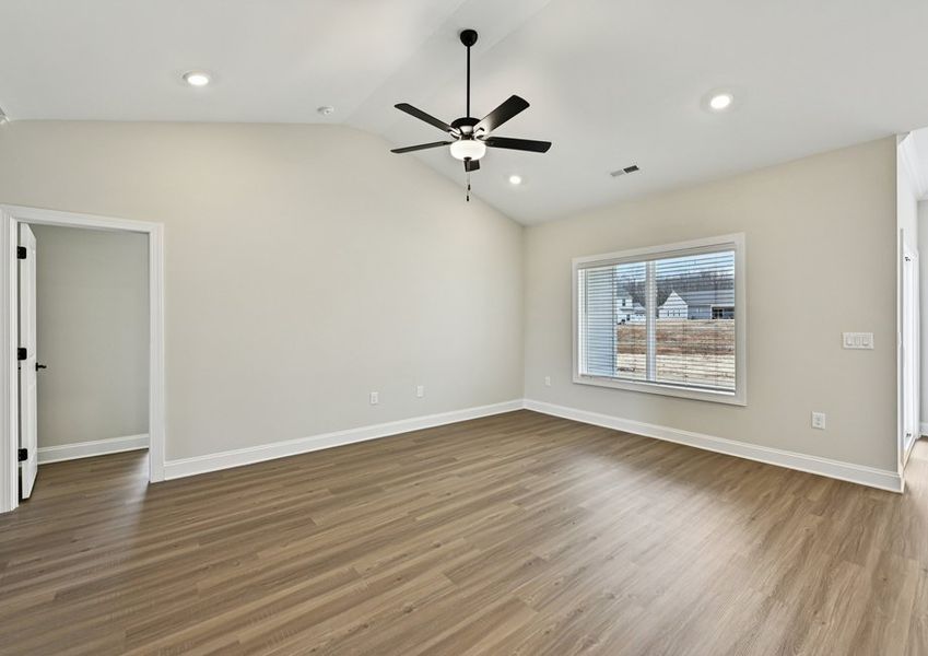 The master suite is situated off of the main living areas The master suite is situated off of the main living areas