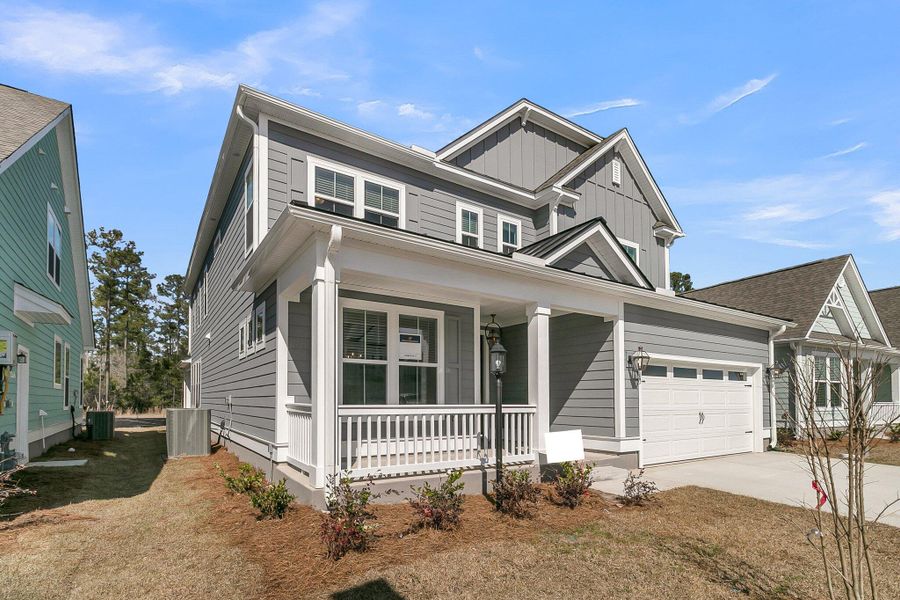 Front exterior of a new home in , Summerville, SC, highlighting curb appeal (Image 23). Front exterior of a new home in , Summerville, SC, highlighting curb appeal (Image 23).