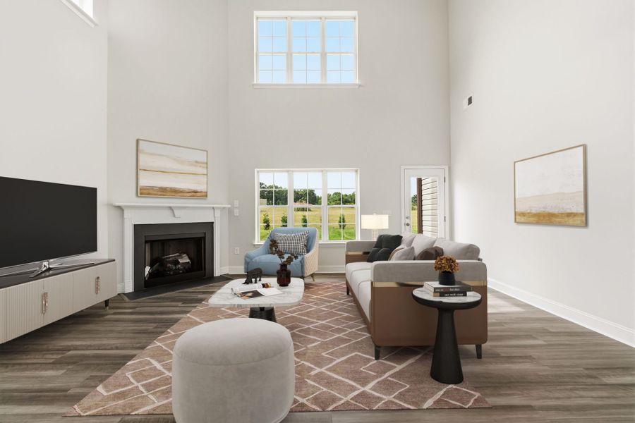 Representative furnished interior of a home built from the Fairfield by Keystone Homes NC in Sullivans Reserve, Walkertown (Image 47). Representative furnished interior of a home built from the Fairfield by Keystone Homes NC in Sullivans Reserve, Walkertown (Image 47).