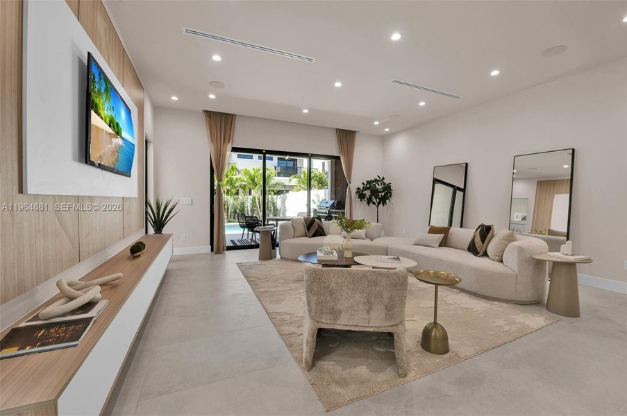 Furnished interior view inside a new home in , Fort Lauderdale (Image 3).