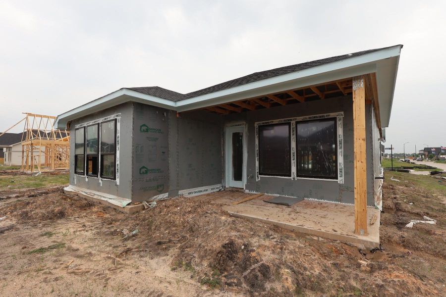 In-progress construction of a new home in Austin Point - Terrace Collection, Richmond, TX (Image 5). In-progress construction of a new home in Austin Point - Terrace Collection, Richmond, TX (Image 5).