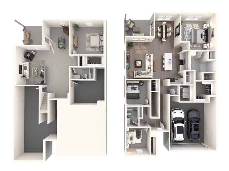 2D floor plan layout for the Chandler Basement by Meritage Homes in Oxford Station, Salisbury, NC (Image 4).