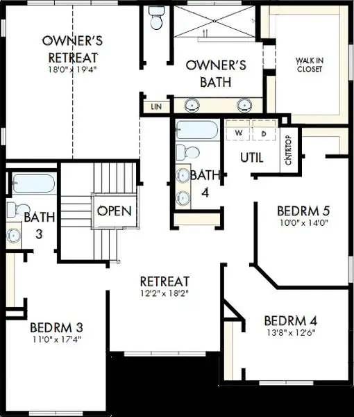 2D floor plan layout of this home in Ellis, Marietta, GA (Image 3). 2D floor plan layout of this home in Ellis, Marietta, GA (Image 3).