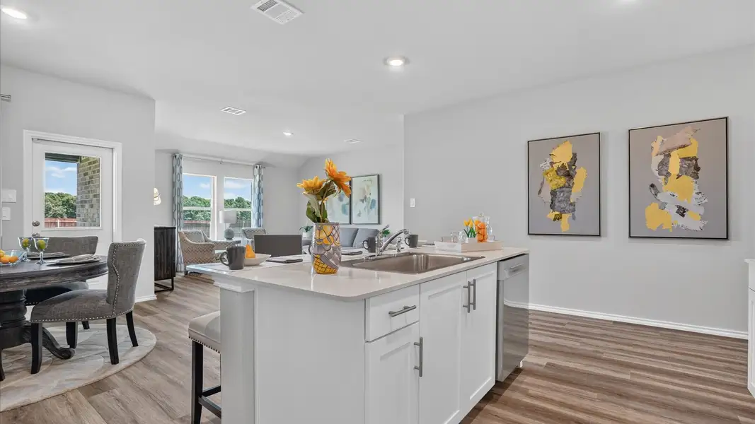 Furnished interior view inside a new home in Townes Landing, Fort Worth (Image 13).
