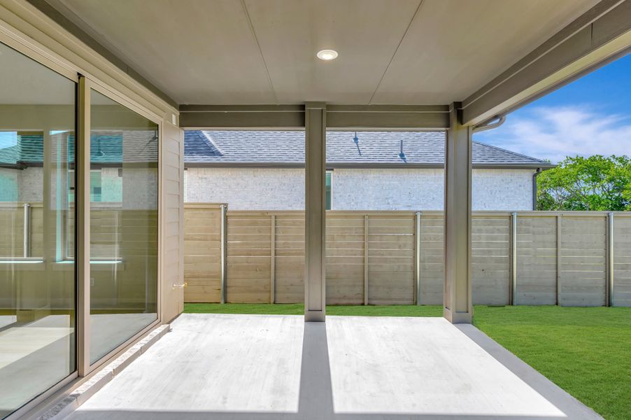 Exterior details and patio area of a home in Treeline, Justin (Image 22). Exterior details and patio area of a home in Treeline, Justin (Image 22).