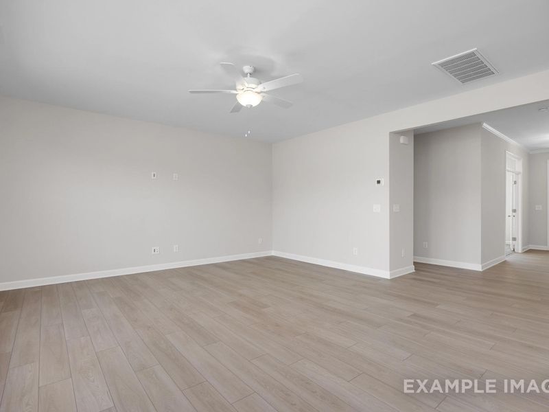 Representative unfurnished interior of a home built from the The Hickory II D by Davidson Homes LLC in Addison West, Holly Springs (Image 10).