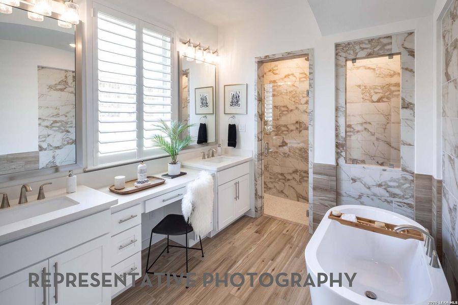 Furnished interior view inside a new home in The Ranches at Creekside, Boerne (Image 31).