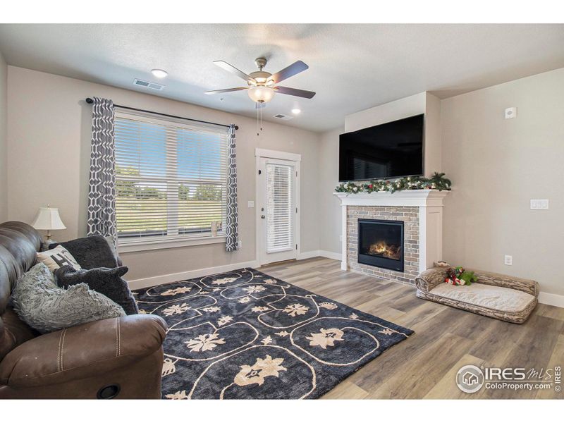 Furnished interior view inside a new home in Highlands at Fox Hill - The Flats, Longmont (Image 6). Furnished interior view inside a new home in Highlands at Fox Hill - The Flats, Longmont (Image 6).