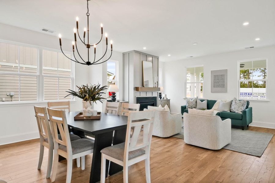 Furnished interior view inside a new home in , Summerville (Image 7). Furnished interior view inside a new home in , Summerville (Image 7).