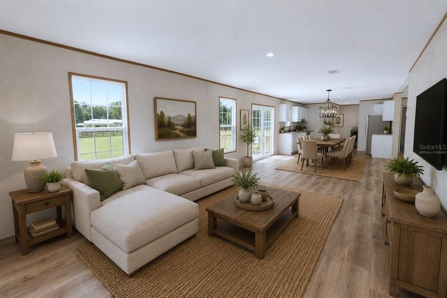 Furnished interior view inside a new home in , Lakeland (Image 7).