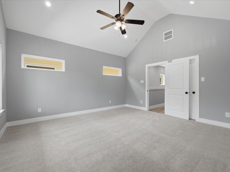 Generous proportions and soaring ceilings create a light-filled retreat designed for rest and relaxation. Generous proportions and soaring ceilings create a light-filled retreat designed for rest and relaxation.