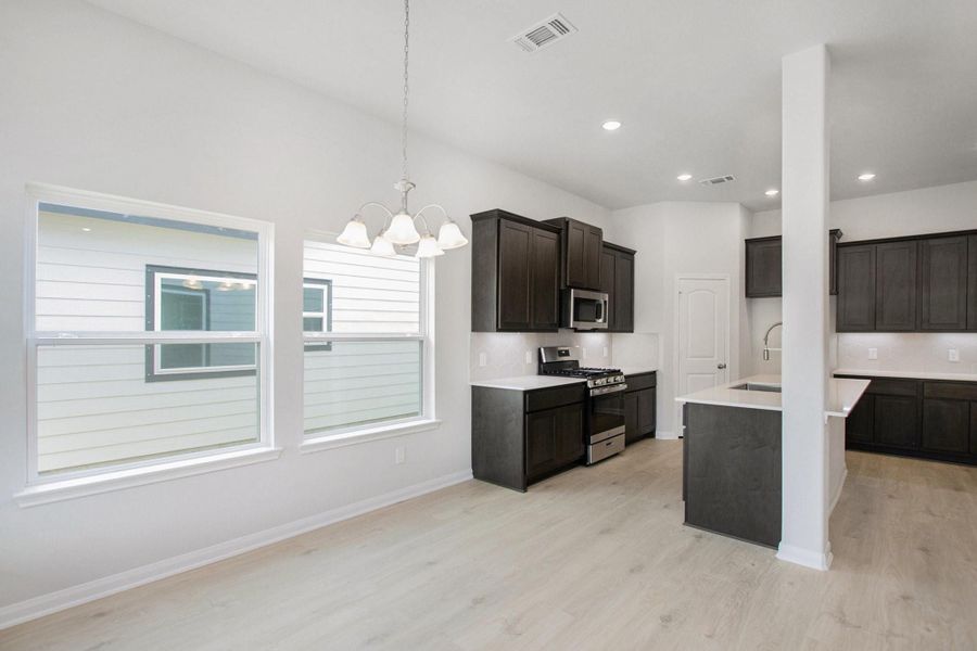 Furnished interior view inside a new home in , Bay City (Image 18).