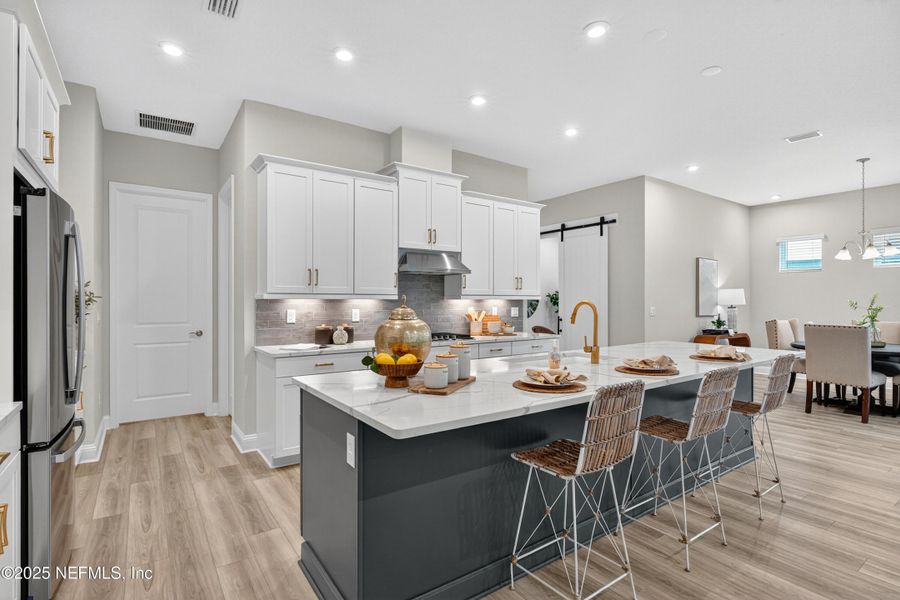 Furnished interior view inside a new home in RiverTown - WaterSong, St. Johns (Image 30).