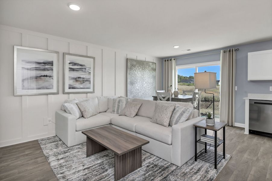 Representative furnished interior of a home built from the Jarrod by Veranda Homes in Trenton Place, Roebuck (Image 8).