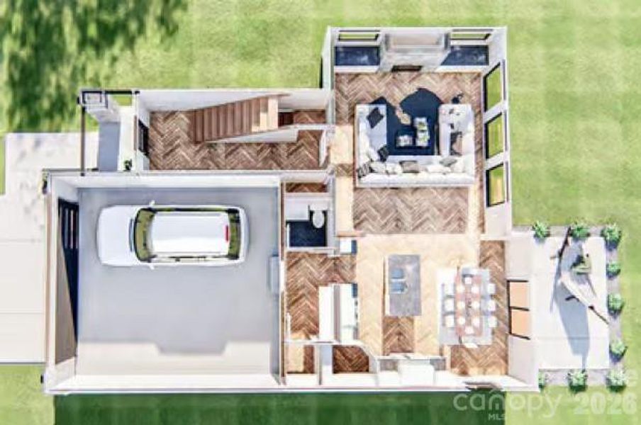 2D floor plan layout of this home in , Asheville, NC (Image 5).
