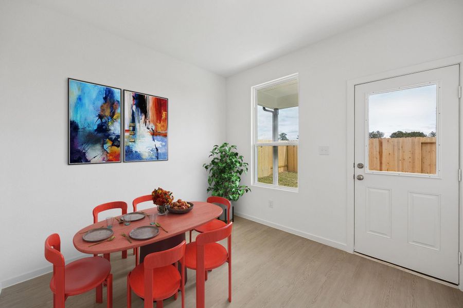 Furnished interior view inside a new home in Montgomery Bend, Montgomery (Image 12). Furnished interior view inside a new home in Montgomery Bend, Montgomery (Image 12).
