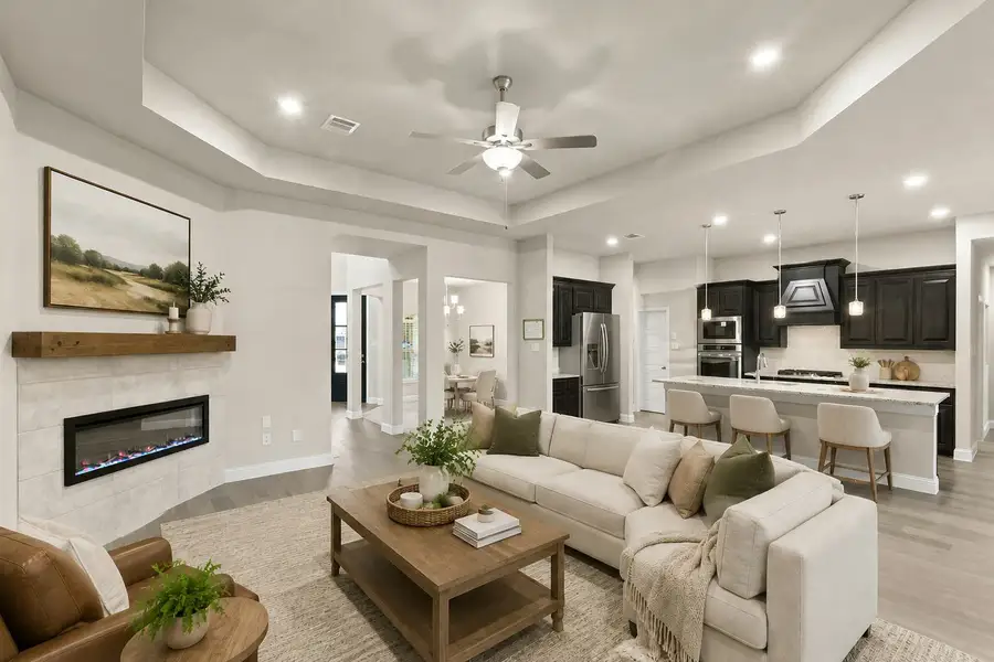 Furnished interior view inside a new home in Westside Preserve, Midlothian (Image 6).